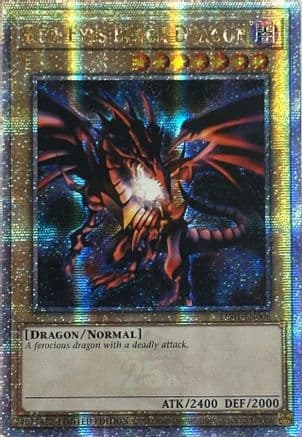 Red-Eyes Black Dragon (Quarter Century Secret Rare) — Yu-Gi-Oh! card
