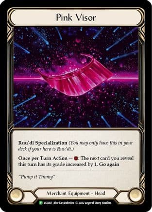 Pink Visor - LSS007 — Flesh and Blood: Promo Cards