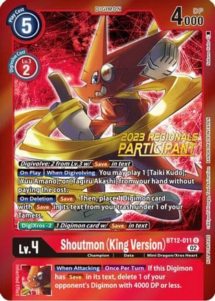 Shoutmon (King Version) (2023 Regionals Participant) — Across Time