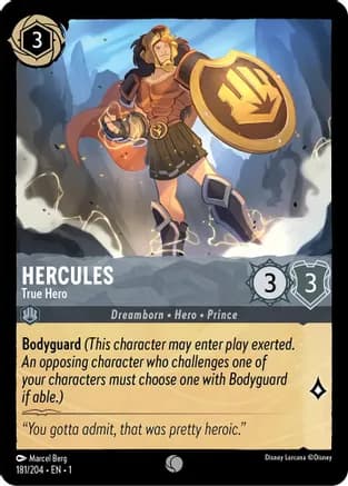 Hercules - True Hero — The First Chapter Disney Lorcana card by Marcel Berg