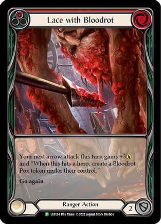 Lace with Bloodrot (Red) - LGS134 — Flesh and Blood: Promo Cards