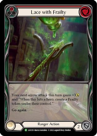 Lace with Frailty (Red) - LGS135 — Flesh and Blood: Promo Cards