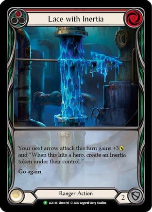Lace with Inertia (Red) - LGS136 — Flesh and Blood: Promo Cards