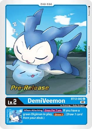 DemiVeemon — Across Time Pre-Release Cards