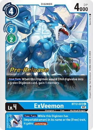 ExVeemon — Across Time Pre-Release Cards