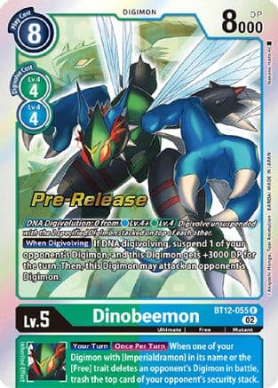 Dinobeemon — Across Time Pre-Release Cards Digimon Card Game card by Nakano Yuto