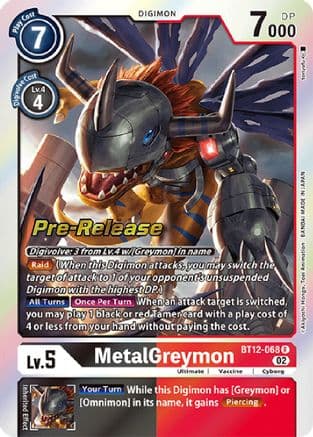 MetalGreymon — Across Time Pre-Release Cards