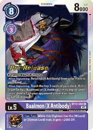 Baalmon (X Antibody) — Across Time Pre-Release Cards