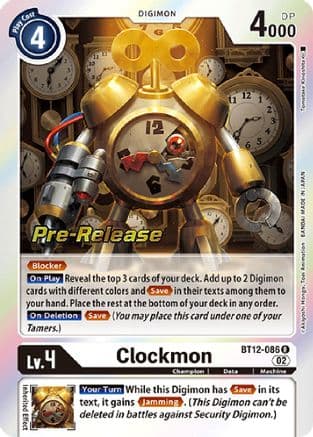 Clockmon — Across Time Pre-Release Cards