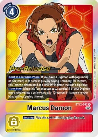 Marcus Damon — Across Time Pre-Release Cards