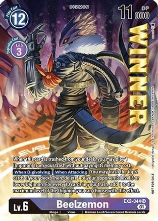 Beelzemon (April 2023 Beelzemon Special) — Digimon Card Game card