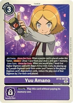 Yuu Amano — Revision Pack Cards Digimon Card Game card by Akiyoshi Hongo, Toei Animation