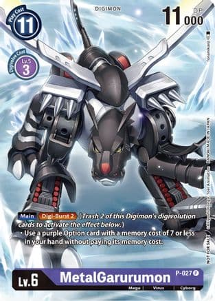 MetalGarurumon - P-027 (Winner Pack Across Time) — Digimon Promotion Cards