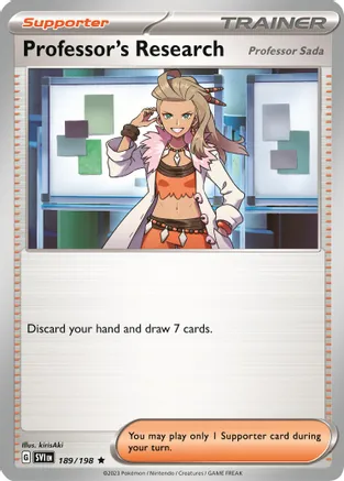 Professor's Research [Professor Sada] - 189/198 (Non-Holo) — Deck Exclusives
