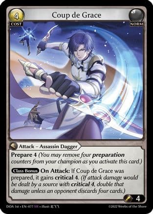 Coup de Grace — Dawn of Ashes 1st Edition