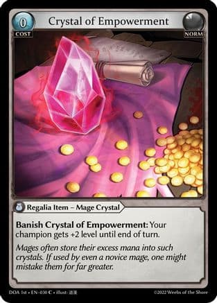Crystal of Empowerment — Dawn of Ashes 1st Edition