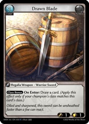 Drawn Blade — Dawn of Ashes 1st Edition