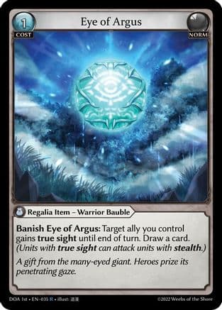Eye of Argus — Dawn of Ashes 1st Edition