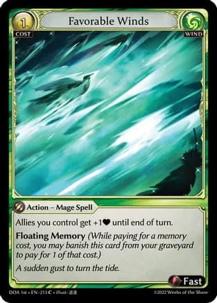Favorable Winds — Dawn of Ashes 1st Edition