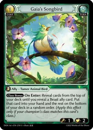 Gaia's Songbird — Dawn of Ashes 1st Edition