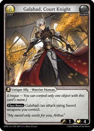 Galahad, Court Knight — Dawn of Ashes 1st Edition