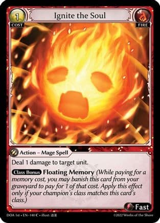 Ignite the Soul — Dawn of Ashes 1st Edition