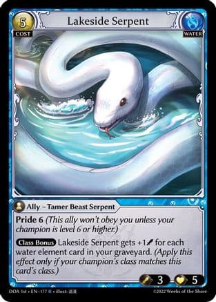 Lakeside Serpent — Dawn of Ashes 1st Edition