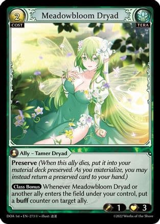 Meadowbloom Dryad — Dawn of Ashes 1st Edition