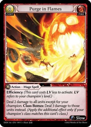 Purge in Flames — Dawn of Ashes 1st Edition