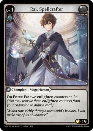 Rai, Spellcrafter — Dawn of Ashes 1st Edition