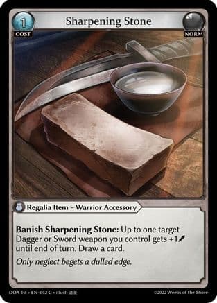 Sharpening Stone — Dawn of Ashes 1st Edition