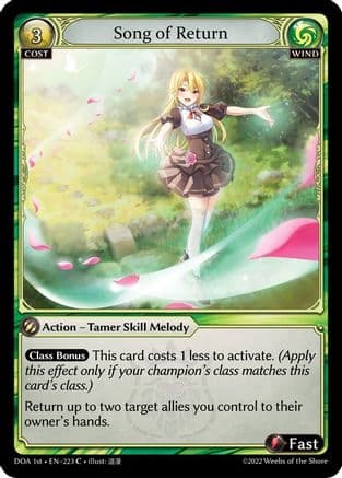 Song of Return — Dawn of Ashes 1st Edition