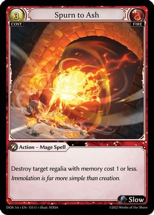 Spurn to Ash — Dawn of Ashes 1st Edition