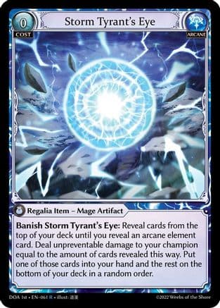 Storm Tyrant's Eye — Dawn of Ashes 1st Edition