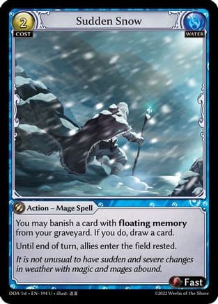 Sudden Snow — Dawn of Ashes 1st Edition