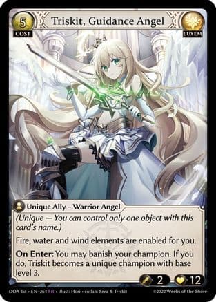 Triskit, Guidance Angel — Dawn of Ashes 1st Edition