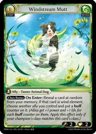Windstream Mutt — Dawn of Ashes 1st Edition