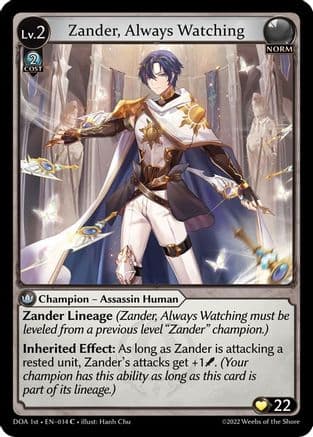 Zander, Always Watching — Dawn of Ashes 1st Edition