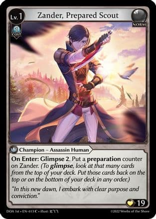 Zander, Prepared Scout — Dawn of Ashes 1st Edition