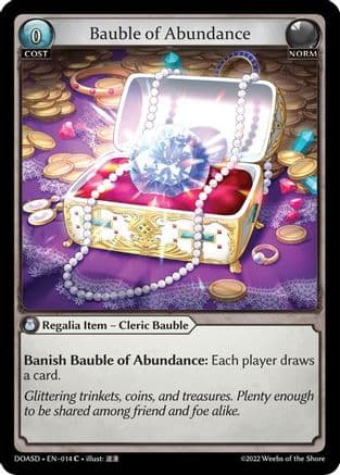 Bauble of Abundance — Dawn of Ashes Starter Decks