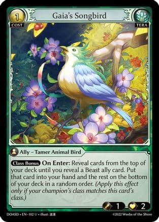 Gaia's Songbird — Dawn of Ashes Starter Decks