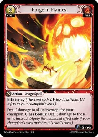 Purge in Flames — Dawn of Ashes Starter Decks