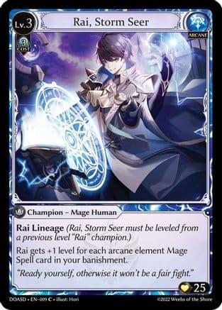 Rai, Storm Seer — Dawn of Ashes Starter Decks
