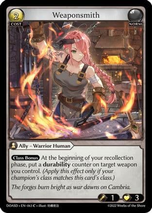 Weaponsmith — Dawn of Ashes Starter Decks