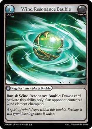 Wind Resonance Bauble — Dawn of Ashes Starter Decks