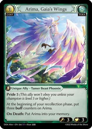 Arima, Gaia's Wings — Dawn of Ashes Alter Edition