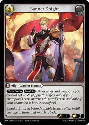 Banner Knight — Dawn of Ashes Alter Edition