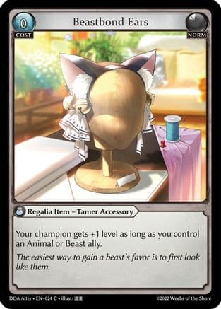 Beastbond Ears — Dawn of Ashes Alter Edition