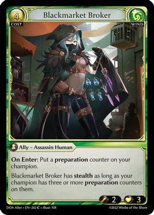 Blackmarket Broker — Dawn of Ashes Alter Edition