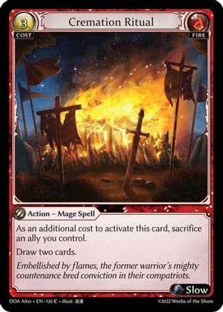 Cremation Ritual — Dawn of Ashes Alter Edition